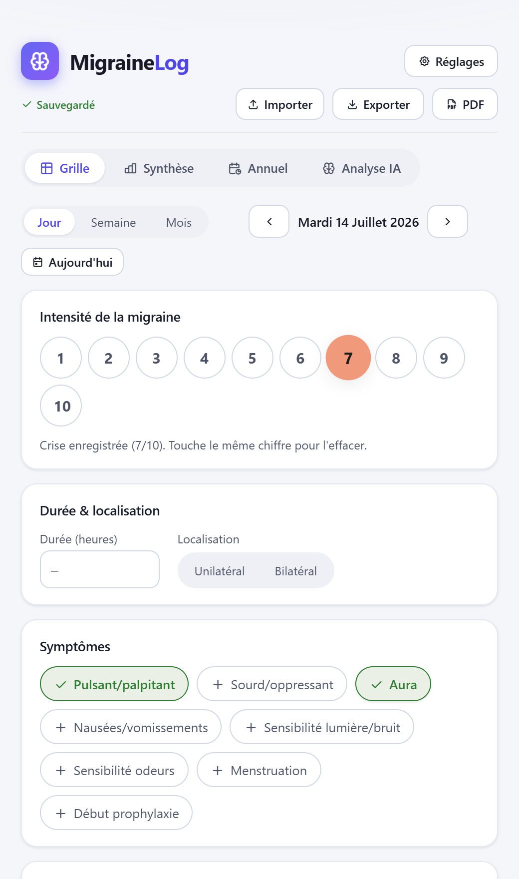 Identifiez vos déclencheurs