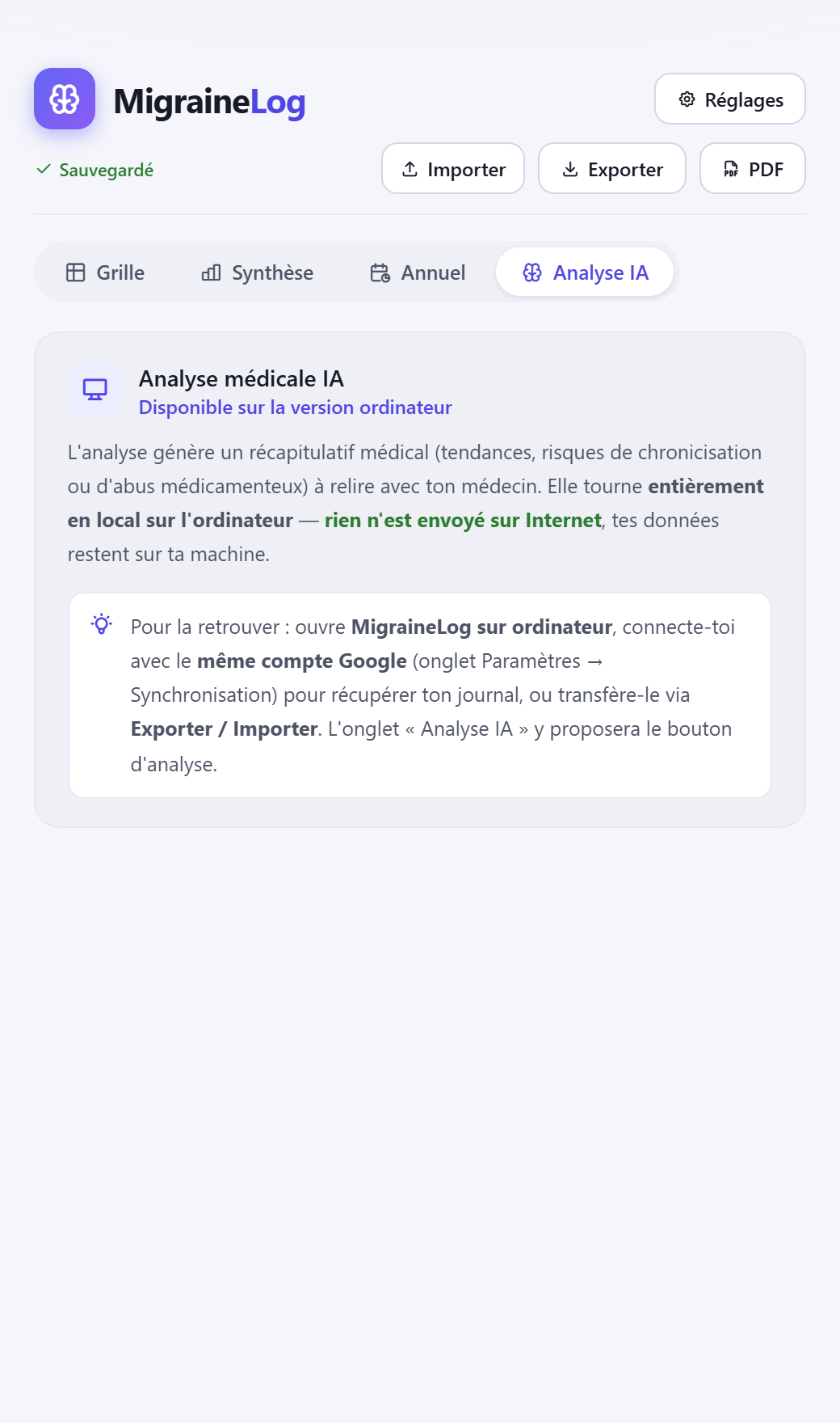 Vos données restent chez vous