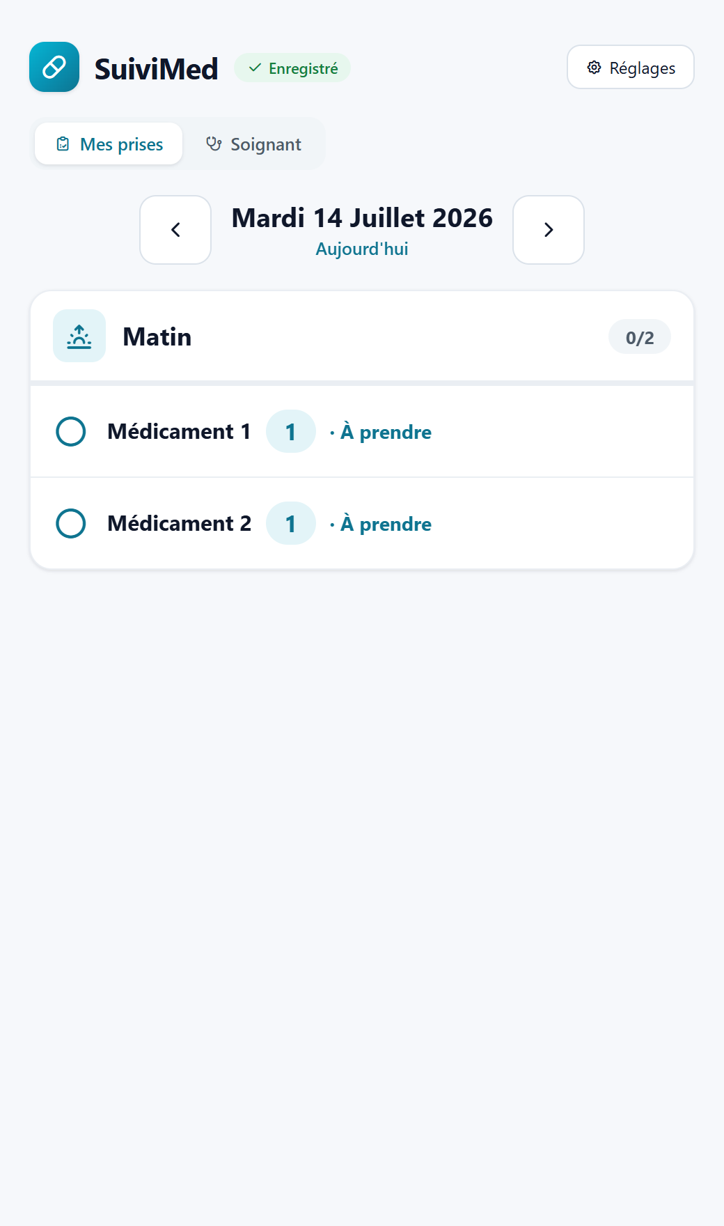 Visualisez votre observance